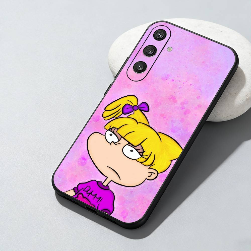 

Classic Cartoon A-Angelica-a Phone Case For Samsung Galaxy A73,A72,A71,A70,A52,A51 Others Soft Black Cover Samsung a21s