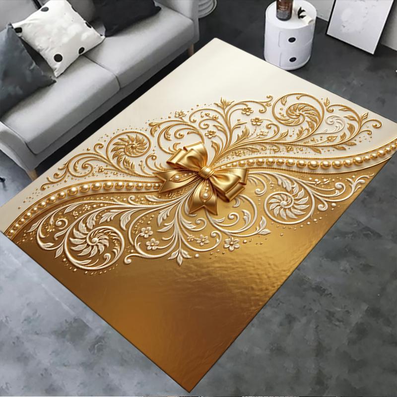 2025 New Gorgeous bow Carpet Rug for Living Room Bedroom Home Sofa Decoration,Kids play Non-slip Floor Mat