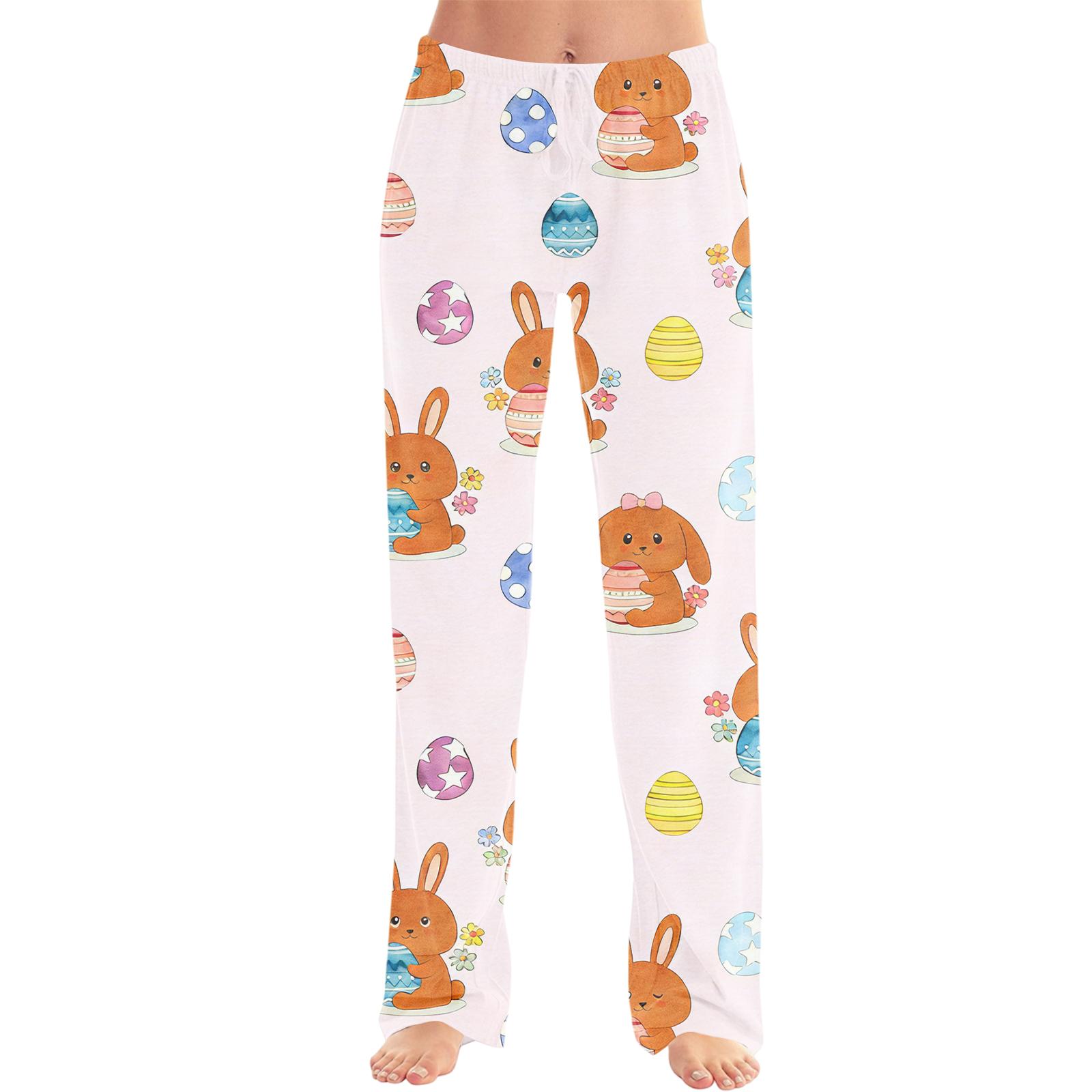 Men s Easter Fashion Printed Casual Straight Leg Pants XXL