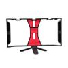 Dual Hanlde Handheld Phone Adjustable Stabilizer Support Recording Rig with Tripod