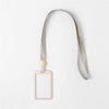 Metal employee ID card case, ID card, access card, name tag case, gold