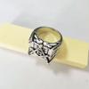 Vintage Masonic Ring Geometric Sun Moon Men's Ring