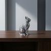 3D Printed Cat Figurines, Modern Artistic Cat Ornaments for Cat Lovers, Artistic Cat Sculpture with Stable Base for Home Entryway