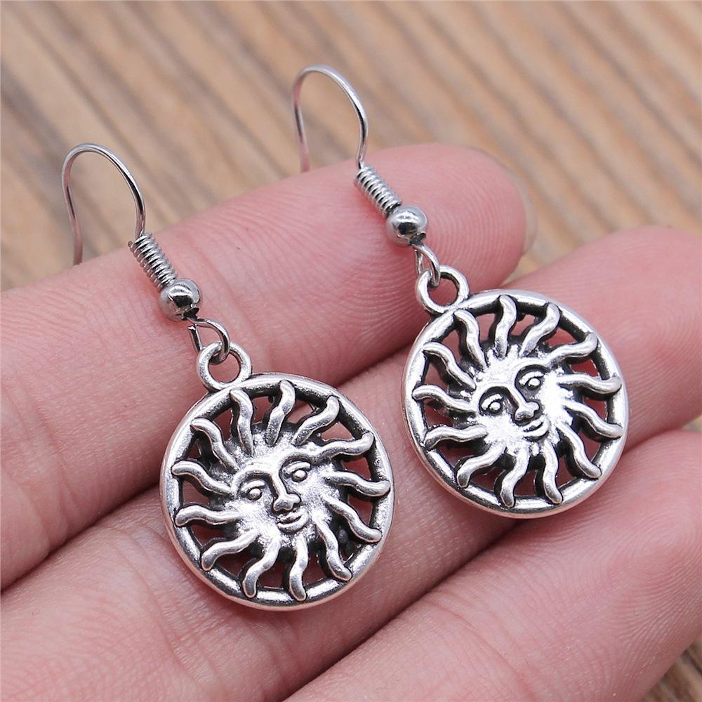 53 styles Inspired Jewellery Fashion Women Gifts Vintage Moon Sun Star Dangle Drop Earrings For Women Statement Wiccan Jewelry