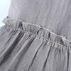 Dress Women Summer Loose Casual Peplum Short Sleeve Straight Dress Women