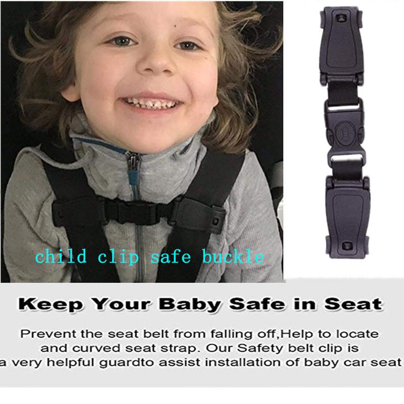 

Car Seat Chest Harness Clip, Child Safety Seat Belt Buckle Clasp Strap Belt for Kids, Portable Toddler Adjustable Lock Tite