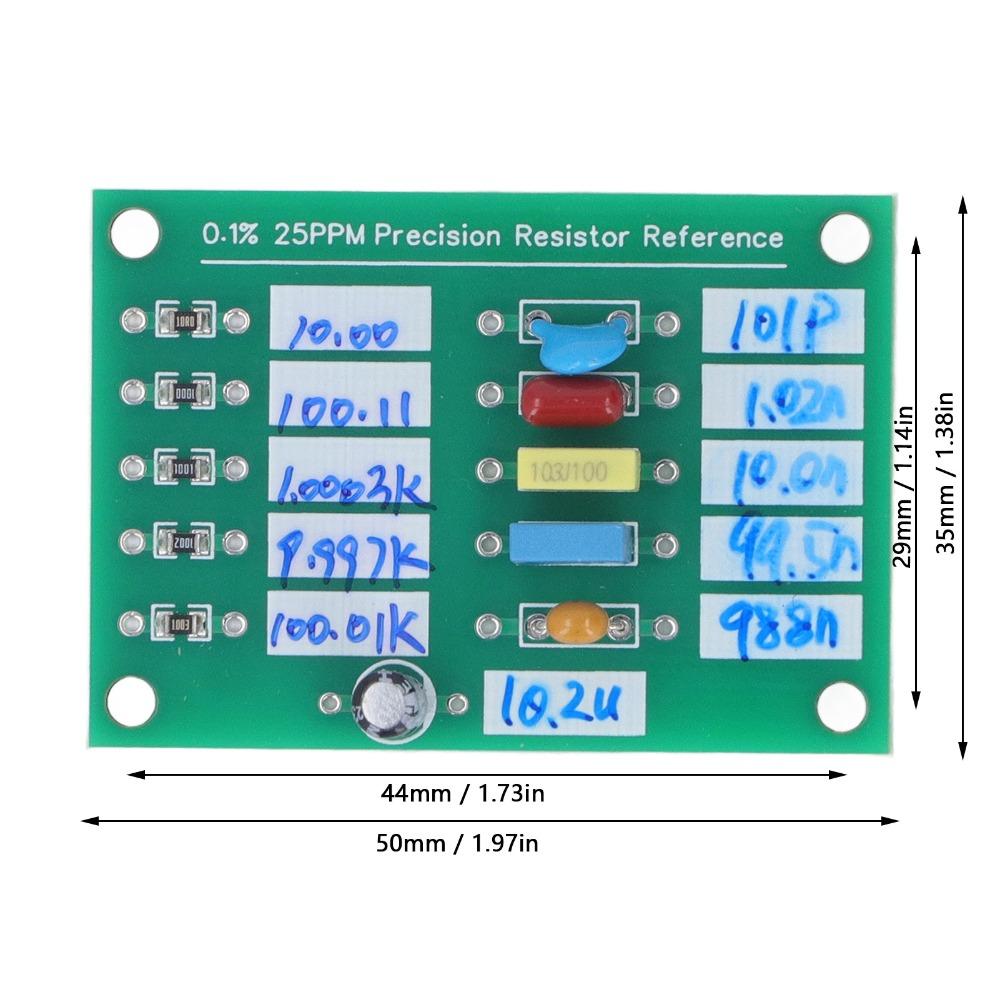 0.1% 25PPM Precision Resistor Standard Board Resistance Capacitance Board Multimeter Accessory