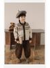 Cardigan Jacquard Britannico Retro per Bambini - Ragazzi e Ragazze Maglieria Autunno/Inverno 2025.