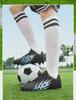 Low-Top Leather Football Training Shoes, Short Spike, Youth Large Size