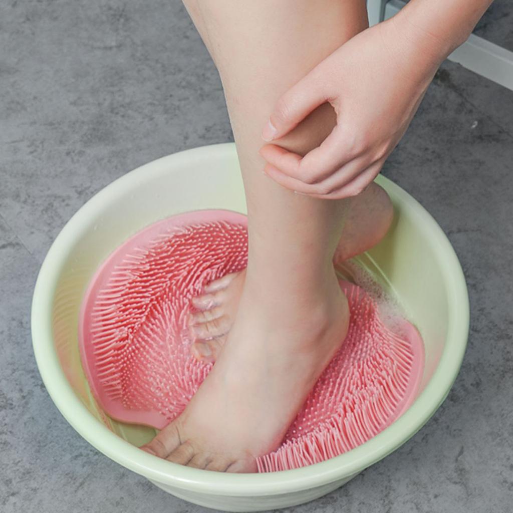 Foot Rubbing Floor Mat Bathroom Exfoliating Shower Massage Scraper Foot Mats Bathtub Non-Slip Bath Mat Body Cleaning Tools