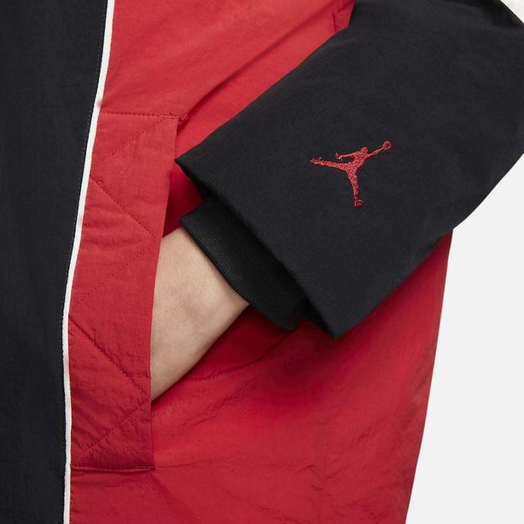Jordan Mid-Length Brand Logo Detachable Hood Warm Fleece-Lined Durable Down Jacket Women Outerwear Multicolor DH0782-011