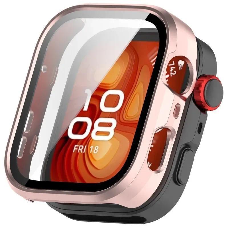 PC+Tempered Film Case for Huawei Watch Fit 4 Fit 4 Pro Watch Bumper Full Cover Screen for Huawei Watch Fit 3 Protector Frame