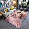 Romantic Angel Couple Carpet suitable as a non-slip mat for the living room or bedroom sofa