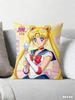Sailor Moon Pillow Anime Fan Favorite Inner Senshi Print Decorative Pillow for Fans Magical Girl Home Decor and Anime Enthusia