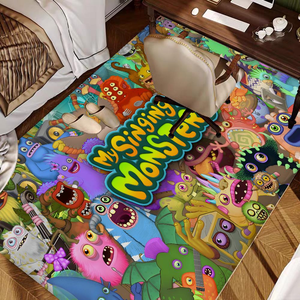 3D My Singing Monsters Kitchen Mat Washable Non-Slip Living Room Sofa Chairs Area Mat Kitchen Modern Home Decor