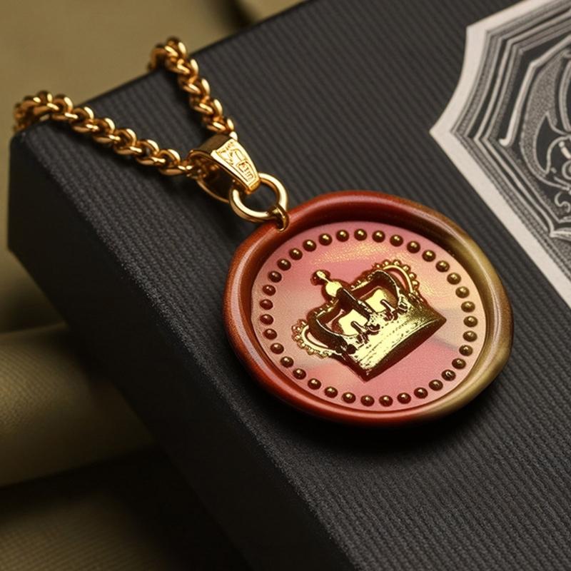 Pendant Series Sealing Waxed Stamp Brass Head Crown Wax Seal Stamp for Invitation Card Scrapbooking Decorations