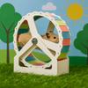 Silent Hamster Running Wheel Plastic Pet Hamster Bracket Rodent Running Wheel  Pet Exercise