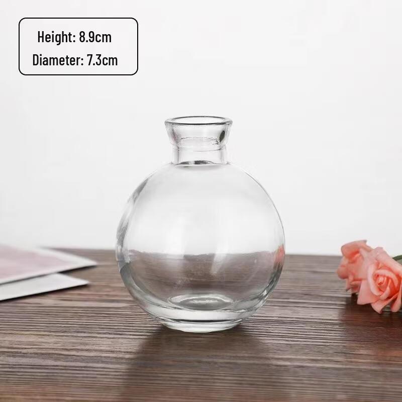 Simple Transparent Striped Glass Vase