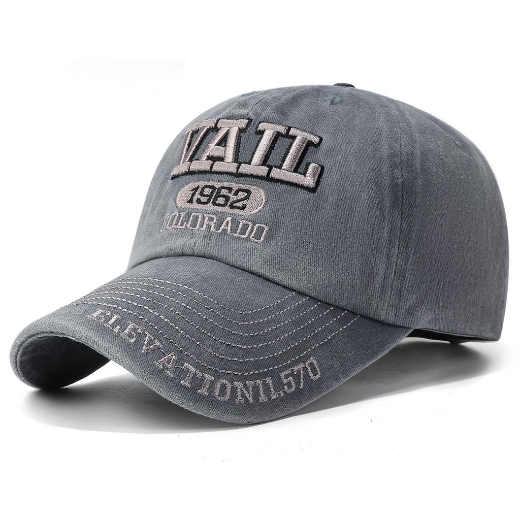 Vierjahreszeiten gewaschene Baumwoll-Baseballkappe, modischer verwaschener Used-Look, bestickte Schirmmütze, europäischer und amerikanischer Stil, ausländischer Tra