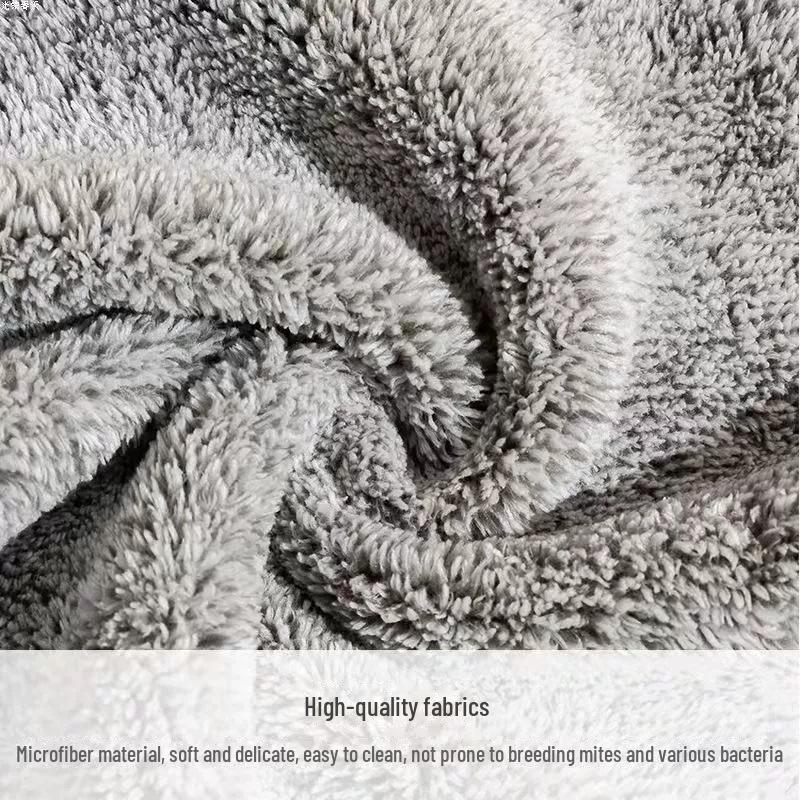 Thickened Bamboo Charcoal Fiber Kitchen Cleaning Rag - Absorbent, Degreasing, Decontamination, Non-linting Dishwashing Scouring Pad