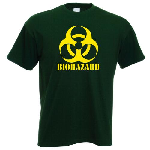 Biohazard TShirt Emo Gamer Cool Rock Music Zombie Apocalypse Armageddon