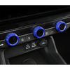 For Honda Civic   Air Condition Knob Button Ring Cover Blue Decor