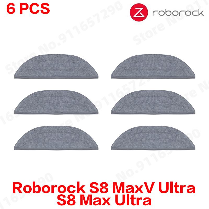 Compatible For Roborock S8 MaxV Ultra, S8 Max Ultra Replacement Parts Main Side Brush Hepa Filter Mop Cloth Dust Bag Accessories