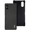 IMAK Ruiyi Series for Sony Xperia 5 V Case Cloth Texture Shell Shockproof PU Leather+PC Cell Phone Cover
