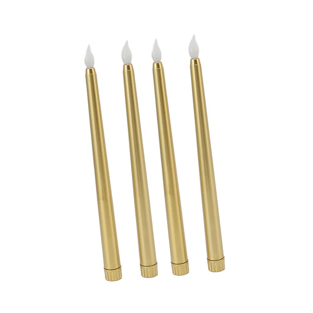 4 Pcs LED Candles Smoke Free Flameless Safe Environmentally Friendly Warm Light Electric LED Taper