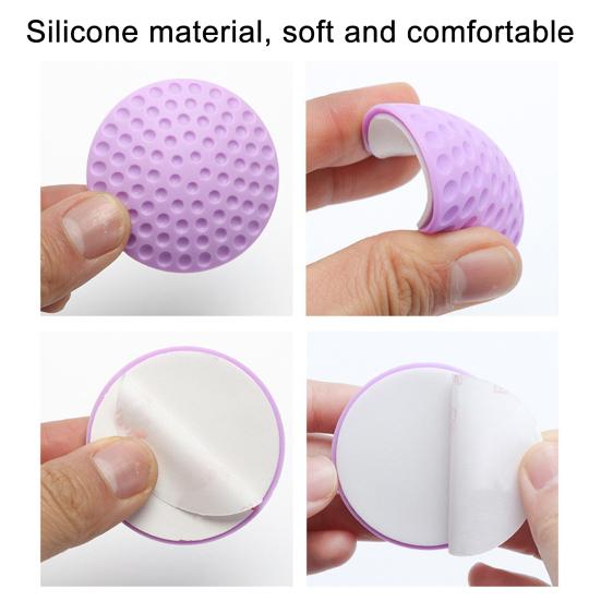 Door Handle Stopper Wall Protector Self-Adhesive Round Door Knob Stop Wall Bumper Home Office Door Back Wall Mount Anti-collision Pad