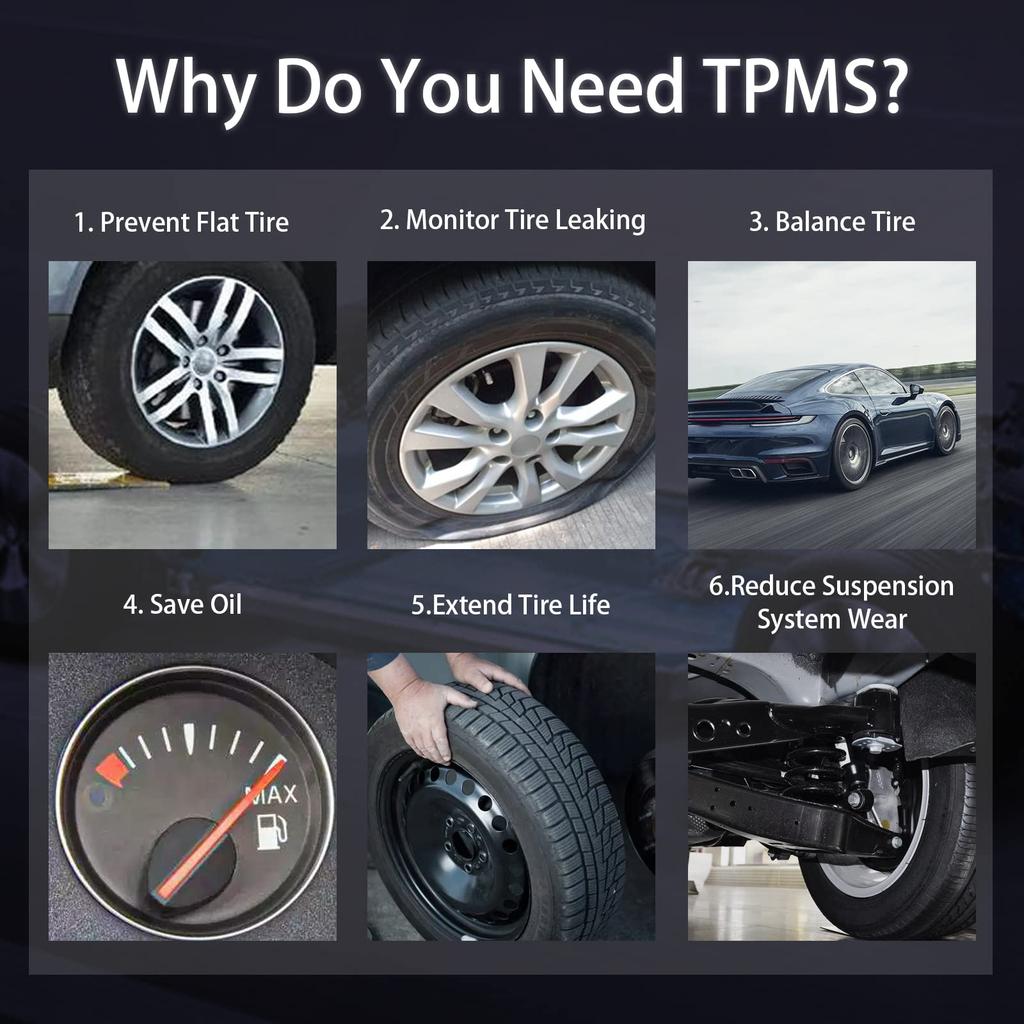 Marsflex TPMS Sensor, 13598772 for GM 315Mhz Tire Pressure Monitoring Sensor Buick Chevrolet Cadillac