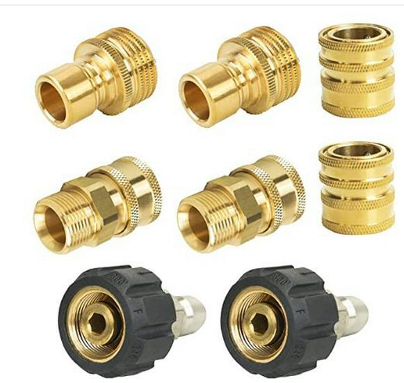 Cross-Border High-Pressure Washer Quick Disconnect Kit: 3/8 Quick Connect, M22 Water Gun Hose Connector, Explosion-Proof.