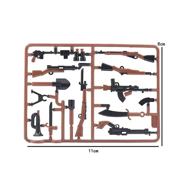 Building Blocks Weapons Accessory Soldier Digital Gift Ninja Sword Mortar Cannon Missile Launcher RPG Toys Mini Brick X006
