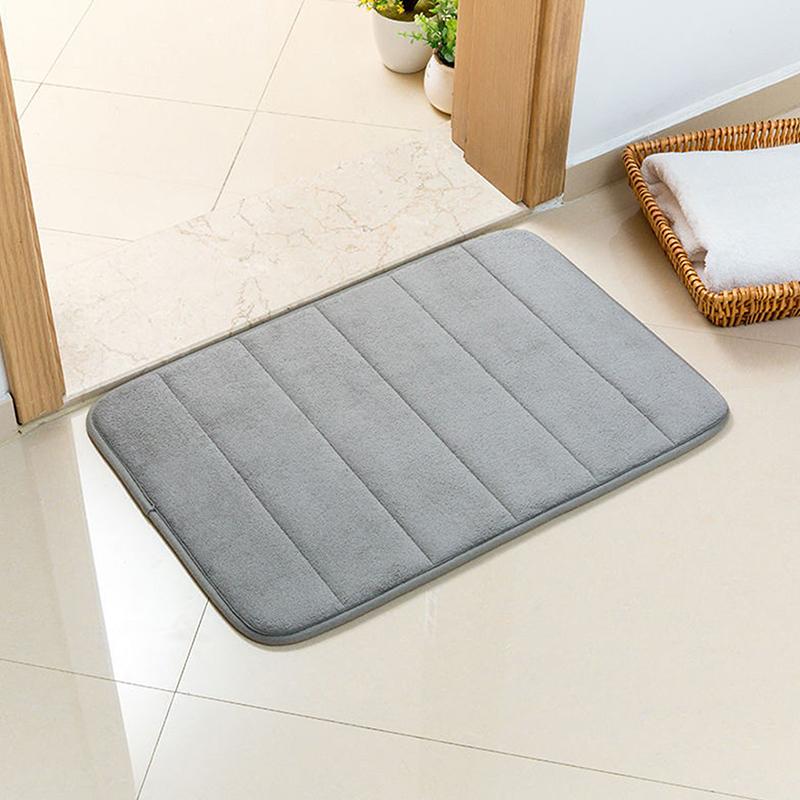 60X40Cm Bathroom Anti-Skid Mat Quick Water Absorption Mat Soft Bathroom Carpets Rugs Toilet Floor Mat Home Decor