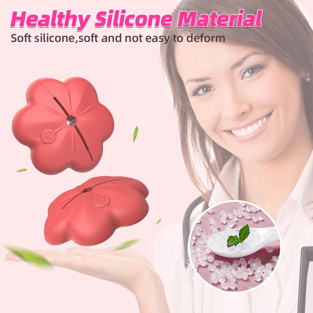 Mannomisi Silicone Vibrating Nipple Clamps & Sucking Breast Massager