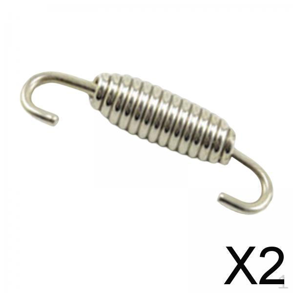 

2 Motorcycle Exhaust Pipe Spring Hook Replace 304 Stainless