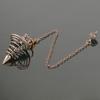 Metal Pendulum Pendulos Radiestesia Pendulums for Dowsing Divination Spiral Cone Antique Gold Color Silver Color Reiki Jewelry