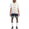 adidas Originals X Clot Collaboration Bowling Fashion Minimalist Versatile Short Sleeve Shirt Unisex Shirts Off-White JP1599