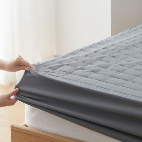 Kumori Waterproof Fitted Sheet, Semi-Double, Waterproof Sheet/Integrated Pad, 3-in-1, with Elastic All-Over, Easy To Put On and Take Off, Bedwetting S