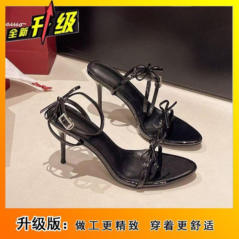 

Thin heel popular women s summer outer wear with skirt cool slippers 2025 new French fairy style high-end single shoes 40