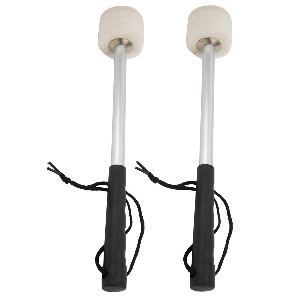 2Pcs Wollfilz Kopf Drumstick Starke Flexibilität Tragbare Rutschfeste Instrument Zubehör