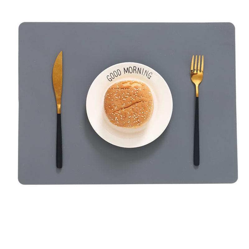 1pc New Silicone Waterproof Placemat Table Mat Anti-skidding Washable Durable Heat Insulation Kitchen Dining Gadgets