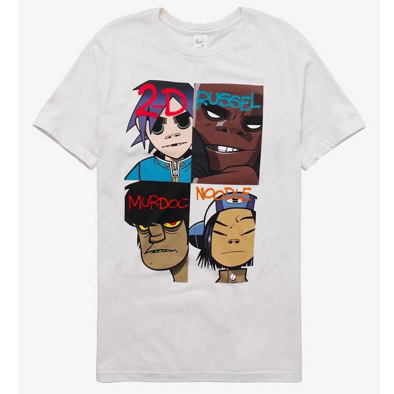 Gorillaz A British Virtual Band Is A Street Urchin Casual Tshirt Luxury Band Brand for Both Men and Women