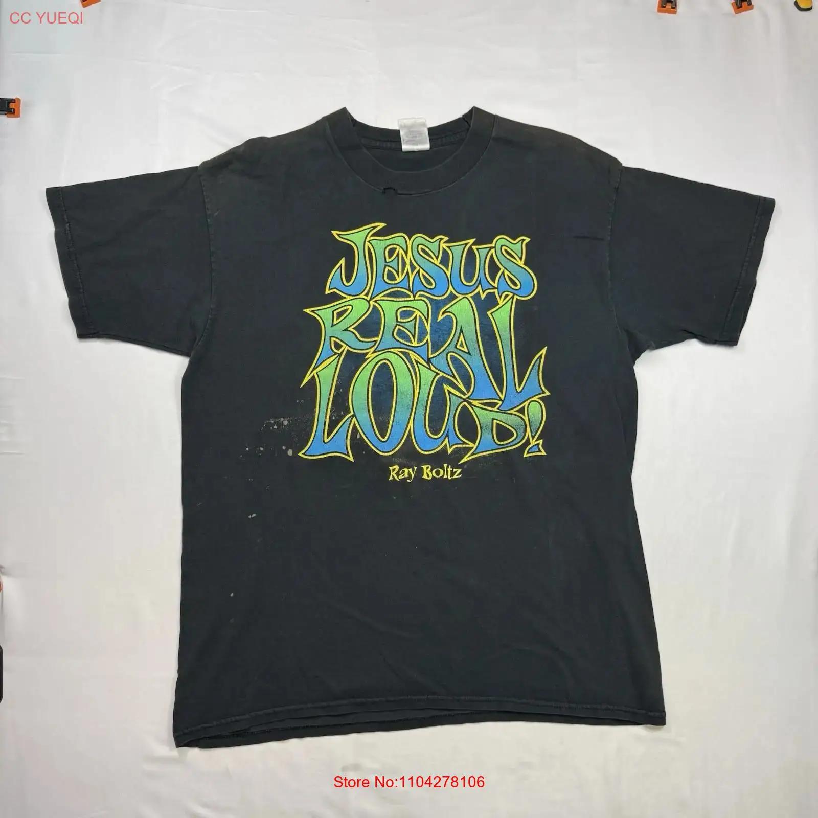 

Vintage Jesus Real Loud T Shirt Ray Boltz XL Band Gospel Music FOTL 90s vintage Washed Slightly Breathable fashion Versatile 5XL різнокольоровий