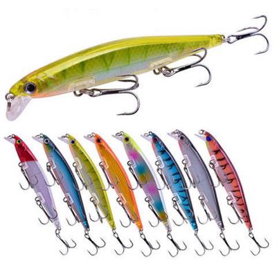 Lifelike Eyes Plastic Hard Crank Double Hooks Bionic Bait Pencil Fishing Lure