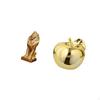 Lion Fruit Sculpture Ceramic Figurine Collectible Tabletop Ornament Decorative Art Statue for Office