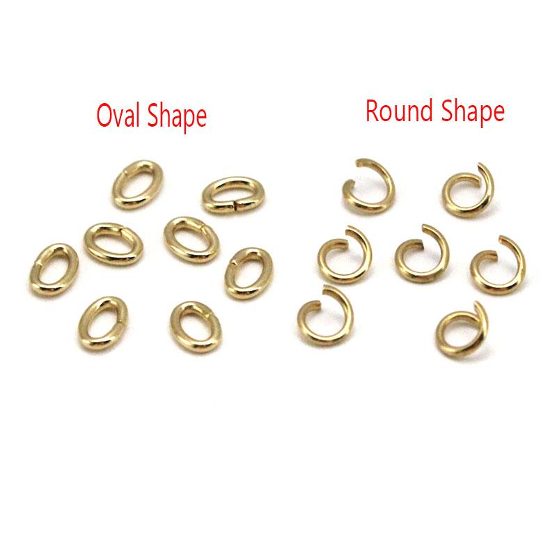 100pcs Stainless Steel Oval Open Jump Rings 4 5 6 8 10mm Strong Split Rings Connectors for Necklace Bracelet Jewelry Accessories