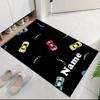 Custom Name Cute Cars Printed Carpet, for Office Chair Living Room Bedroom Kitchen Room Decor Gifts.