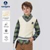 Navigare Boy's Fall Vest - Kids' Sleeveless Knitted Sweater