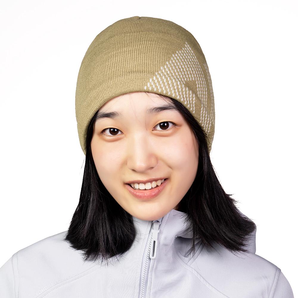 Oniji Clever C39 Khaki Beige Merino Wool Beanie